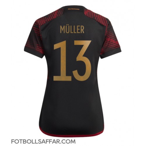 Tyskland Thomas Muller #13 Bortatröja Dam VM 2022 Kortärmad